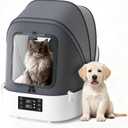 Updated Automatic Pet Dryer Box with 86CFM Dual Fans, 60L Foldable Design, 360 Quiet Airflow, Temperature/Time Control Grooming Hair Blower for Dogs, Cats & Puppies