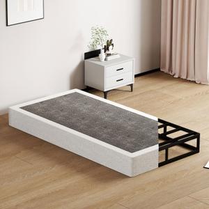 SHOANED Metal Box Spring Twin Size - 9 Inch High Profile Heavy Duty Black Bed Base Non Slip Mattress Foundation Box Springs for Twin Bed, Easy Assembly, No Noise
