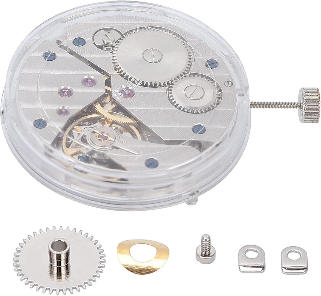 ZJchao Mechanical Watch Movement, ST3600 1.5in Diameter Movement Mechanical Watch Repairing Maintenance Replacement Accessory Round Watch Movements Kit for Watch Repair