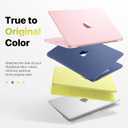 Macaset for MacBook Neo Case 13 inch 2026 (A18 Pro, Model A3404), Precision 1:1 Fit | True-to-Original Color | Matte Hard Shell, Yellow Cover Scratch & Fingerprint Resistant - Citrus Clear