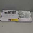 WallarGe 14.5'' Large Digital Wall Clock Battery Operated with Jumbo Numbers, Temperature and Date - Easy to Read and Set, Auto DST