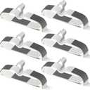 60 Pack M-Style Plastic Pants Hangers, Thin Space Saving Hanger with Rubber Pads and 360 Hook - Non Slip Clothes Hangers, Closet Organizer for Camisole, Tank Top, Dresses, Skirt - Gray