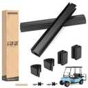 10L0L Golf Cart Windshield Mounting Clips Kit for Club Car DS Precedent 1994-up OEM 101444101 102005801 102163001 Include 12.6" Windshield Sash Clips & Bottom & Retaining Clips Fits 1" X 1" Tube