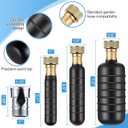 Enhon 3Pcs Drain Cleaning Bladders with Shut Off Valve, Fit 1" to 6" Drain Pipes, Sewer Bladder Unclogger with 3/4'' Shut Off Valve, Unclogs Stubborn Blockages in Sewer/Line/Sinks/Shower