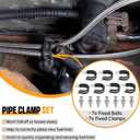 Flexible Stainless Steel Braided Fuel Line Kit Compatible with Chevy Silverado 1500 2500 HD 3500 99-03 For GMC Sierra 1500 2500 HD 3500 99-03 Replace 819-840, 15043857, 15765803