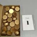 20 Pcs Round Table Number Cards Stands Modern Cursive Place Number 1-20 Gold Wooden Card Holders for Wedding Reception, Anniversary, Restaurant Events, Birthday Banquet, 4x6 Inches
