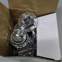 BBTO LED Disco Ball String Light Battery Powered Mirror Balls Ornaments for Outside Backyard Porch 70s 80s Disco Party Supplies(1.57 Inch,Silver White)