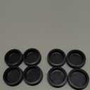 8 PCS 50mm (2 Inch) Round Plastic Plugs, Black Tubing End Cap Glide Insert Furniture Finishing-Plug for Round Metal Tube, Post Chairs Furniture