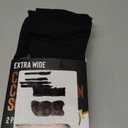 Doctor's Select Copper Plus Size Compression Socks Wide Calf - 2 Pairs | 20-30mmHg Extra Wide Calf Compression Socks Women Copper for Swelling, Varicose Veins | Black (3X-Large)