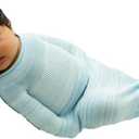 Swaddelini Swaddle Sleep Sack, Easy-to-Use Baby Sleep Sack, Helps Babies Sleep Longer, 0-3 Months, 6-12 Pounds, Made in USA, Blue