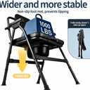 Heavy-Duty Bariatric Bedside Commode & Large Bone Bedside Commode, 1000lbs