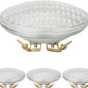 PAR36 LED Landscape Light Bulb, 12W 36W Halogen Equivalent, AC/DC 12V Waterproof, Cool White 6000K Flood Bulbs for Well Light, Tractor, Off-Road Vehicles, Snowblower, Pack of 4