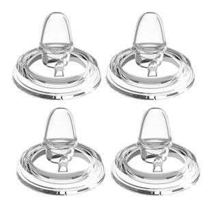 Sippy Spout Nipples for Philips Avent Natural Baby Bottles, Trainer Sippy Cup 100% Food Grade Silicone Soft Nipple, 6m+, Pack of 4