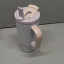 Manna Stainless Steel Double Wall Insulated Tumbler with Smart Seal Dual Sip Lid and Straw Linen Powder Coat