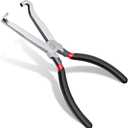 2 x Upgraded 37960 Electrical Disconnect Pliers, 8in Automotive Tools Electrical Connector Pliers, Automotive Tools for Auto Mass Air Flow Sensors, Fuel Injectors and Long Spark Plug (Stright)