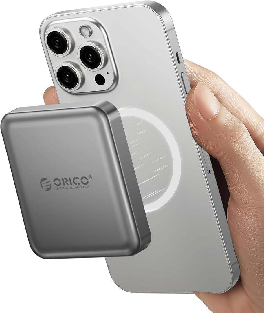 ORICO 1TB Magnetic External SSD, 4K ProRes HDR Record and Store, 2000MB/s Stable Transmission and Storage, Portable Solid State Drive, Compatible with Smartphone, Tablet, Computer - A20PLUS (Grey)