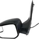 Driver Left Side Replacement Mirror Small Housing With Power & Heated Glass and Mnual Folding Fit Ford Transit Connect XL,XLT and TITANIUM From 2014-onward