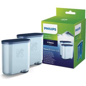 Philips AquaClean Original Calc and Water Filter, No Descaling up to 5,000 cups, Reduces Formation of Limescale, 2 AquaClean Filters, (CA6903/22)