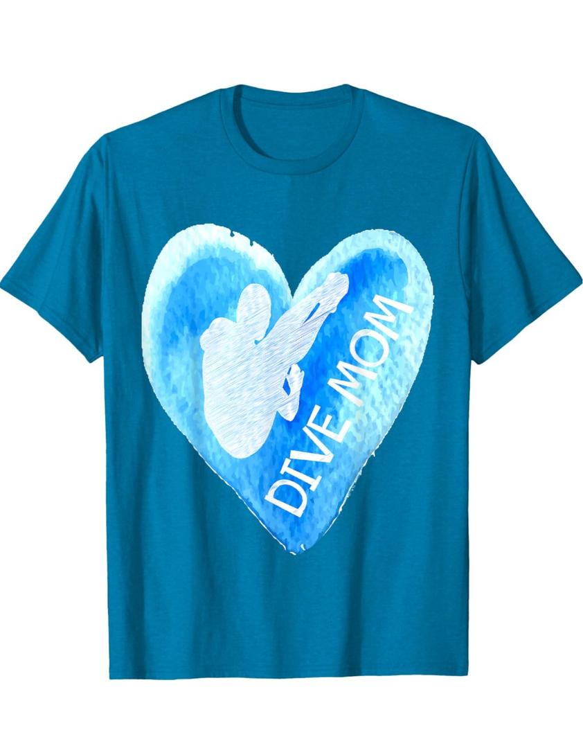 Dive Mom, Platform Diving, Springboard Diving, Diving Mom T-Shirt. L