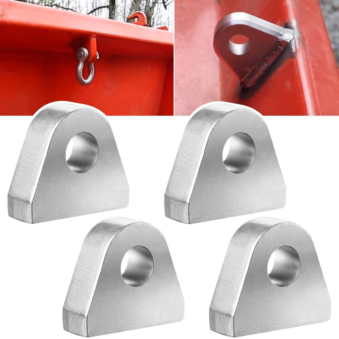 Weld on Shackle/Clevis Mounts 1" Thick Steel (Pack of 4)