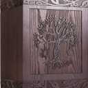 Cremation Urns for Human Ashes Adult Male Female, Wooden Tree of Life Urns Box and Casket for Men Women Child, Pets Cat Dog Urn, Burial Funeral Memorial Urns for ashes, Holds 222 Cubic Inch