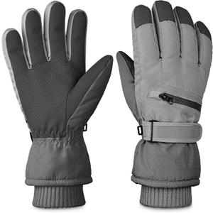 Winter Ski Gloves for Men & Women - Waterproof Thermal Windproof with Touchscreen,Non-Slip Grip for Outdoor Skiing Hiking Snowboard