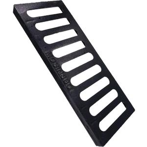 Cast Iron Drain Grate 20x8 in, B-Class 28100 lbs Heavy-Duty Driveway Channel Cover, Outdoor Trench Drainage Grate, Black Rectangle Metal Sewer Cover for Garage (True 19.7x7.9)