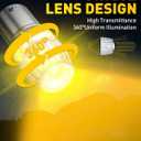 AUXITO Latest 1157 LED Bulbs Amber Yellow Turn Signal Lights, 700% Brighter 2057 2357 7528 BAY15D LED Bulbs with Projector for Turn Signal Parking Tail Brake Blinker DRL Marker Lights, Pack of 2