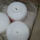 Stonebriar Unscented White Tall Pillar Candles, 18 Hour Burning Candle Pillars, Perfect for Decor, Weddings, Emergencies 3" X 3", 6 count