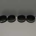 4 PCS 4" Flexible PVC Cap with Stainless Steel Clamps Black PVC Sewer Cap RV Plumbing