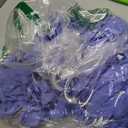 LEBENGURU Purple Stretch Chair Sashes 50pcs with Buckle Slider