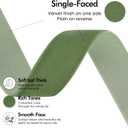 MEEDEE Olive Green Velvet Ribbon 1 Inch Single Face Nylon Velvet Ribbon 2 Rolls 20 Yards Moss Green Ribbons for Christmas Tree, Gift Wrappig, Rustic Wreath, Velvet Bow Making, Home Decor