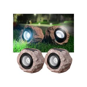 Timeflies Solar Rock Lights Outdoor, 2 Pack Super Bright Solar Spot Lights Outdoor IP65 Waterproof Solar Yard Lights, Auto On/Off Garden Decor for Outside Paths, Sidewalks, Yards, Landscapes, Patios
