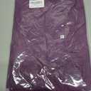 T&Twenties Womens Summer Tops Ruffle Short Sleeve Tunic Tops V Neck Loose Fit Flowy T-Shirts (Purple, L)