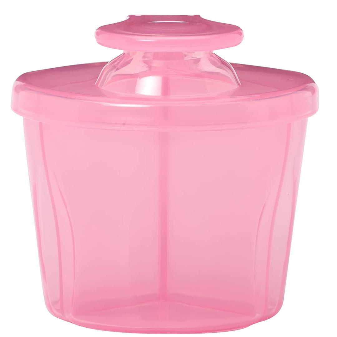 Dr. Brown's Travel Formula Dispenser with Lid, BPA Free - Pink - Holds 27oz (1-Pack, Pink)