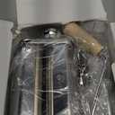 Fantes Double Cutter Classic Pasta Maker, Hand-Crank Noodle Press with Adjustable Thickness Settings for Fresh Homemade Pasta, Dumplings (Chrome)