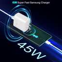 Super Fast Samsung Charger,45W Samsung Charger Fast Charging,2Pack Super Quick USB C Android Phone Charger 10FT Long Type C Charging Cord for SamsungGalaxy S26 Ultra/S26+/S25+/S24/S23 FE/S22+/S21/S20