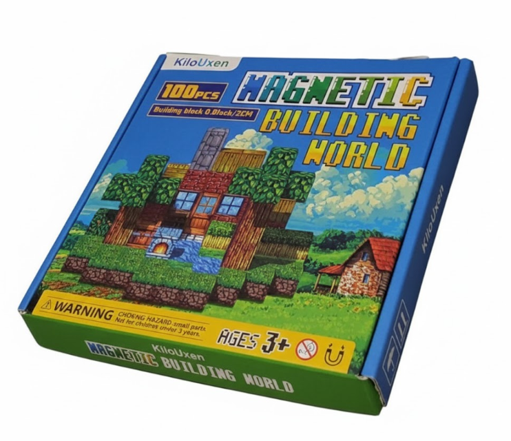 Magnetic Blocks Toys for Kids,100PCS Magnetic BuildIing Blocks Cubes,STEM Montessori Stacking Magnetic Tiles Toys for Kids Toddlers Boys Girls Ages 3 4 5 6 7 8-12 Birthday Gifts Party Supplies