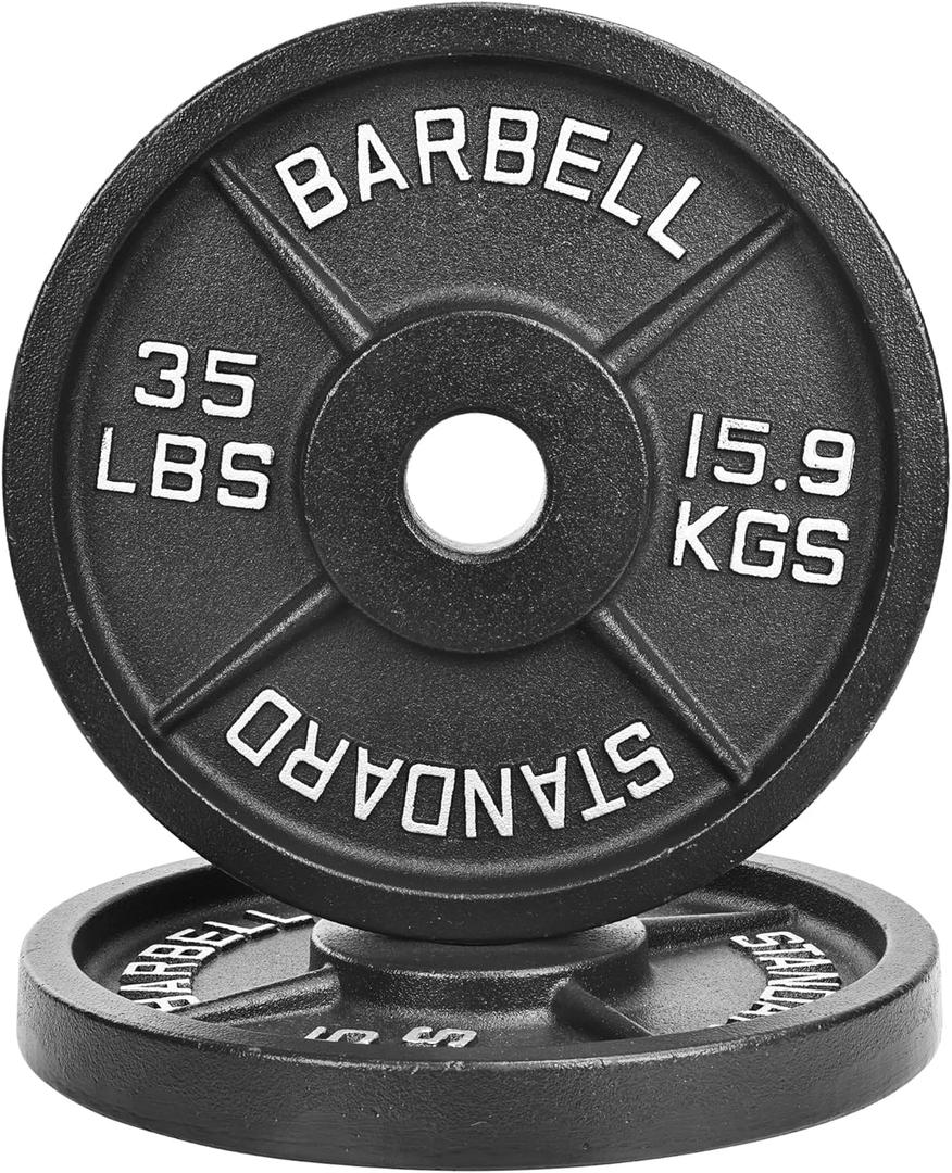 Fitvids 2-Inch Olympic Cast Iron Weight Plate for Strength Training & Weightlifting, Multiple Sizes Fitvids 2-Inch Olympic Cast Iron Weight Plate for Strength Training & Weightlifting, Multiple Sizes