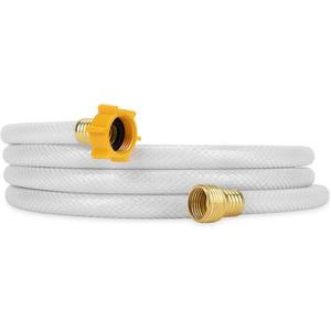 Camco TastePURE 10-Ft Water Hose - RV Drinking Water Hose Contains No Lead, No BPA & No Phthalate - Features Diamond-Hatch Reinforced PVC Design - 1/2” Inside Diameter, Made in the USA (22743)