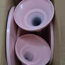 HBlife 3 Pcs Cake Stand, Pink Cake Stand Set Disc Diameter 8" 10" 12", Perfect Dessert Table Display Set, Cupcake&Cake&Dessert Stands for Party, Wedding, Birthday, Baby Shower, Anniversary (Metal)