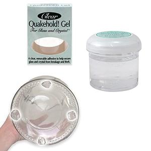 Quakehold! 22111 Gel for Glass and Crystal, Clear, 4oz