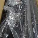 Kitchen Chairs Set of 2 Modern Upholstered Fabric Seat with Nail head Trim and Ergonomic Lumbar Support for Living Room and Rustic Farmhouse Dining Area, Dark Brown