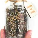 Cute Jar of F uc k With Fine Blessing Bookmark,120 PCS F ucks To Give Using Non-hazardous Wooden,Reusable Glass Bottle With Wooden Plugs Jar Of Fu c k s To Give for Valentine's Day&Birthday Fun Gifts