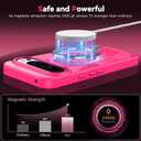 BENTOBEN for Magnetic Google Pixel 10 Pro XL Case, Cute Butterfly Pattern Phone Case for Pixel 10 Pro XL [Compatible with MagSafe] Translucent Matte Slim Shockproof Protective Women Men Cover,Hot Pink