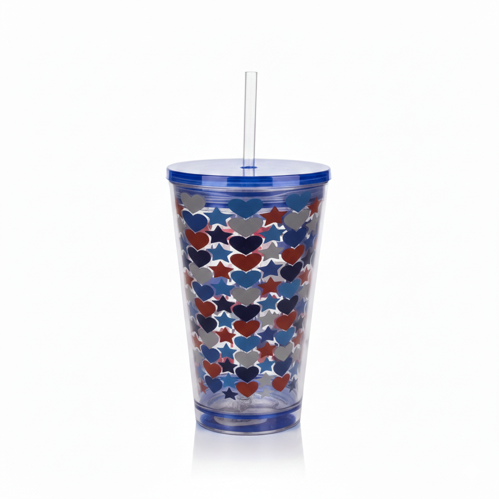 Luum Glo&Go Led 18 Oz Tumbler Heart