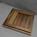 Natural Acacia Sliding Tray for Coffee Machine Kitchen Appliance slider Moving Caddy, appliance slider,appliance rolling stand air fryer rolling tray