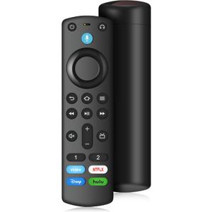 Replacement Voice Remote Control for Fire Series, TV Cube/Stick, Compatible with 4K Max/4K (1st/2nd Gen), (2nd/3rd Gen)/Lite/HD, Fit for Insignia/Toshiba/Pioneer Hisense and TCL Smart TV