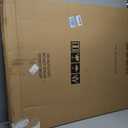 Large Dry Erase White Board for Wall, 48"x36", Brown White Wooden Frame