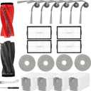20 PCS Accessories for Roborock Saros 10R Robot Vacuum Cleaner, Replacement Parts Main Brush, Side Brush, Washable Filter, Mop Cloth, Dust Bags